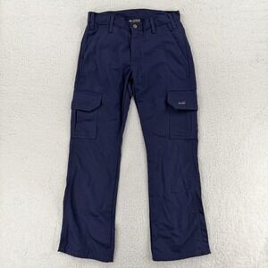 Tyndale Workwear FRC Pants Mens 30x28 Navy Blue Cargo Flame Resistant Work K213T